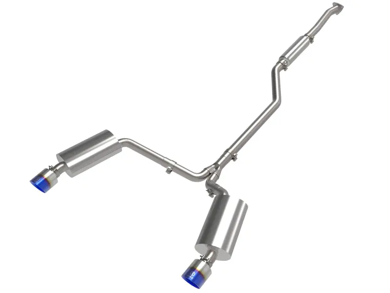 Weekend Sale aFe 09-14 Acura TSX L4 2.4L Takeda 2-1/2in to 2-1/4in 304 SS Cat-Back Exhaust System w/BlueFlame Tip