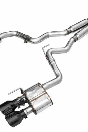 Express Delivery AWE 2024 Ford Mustang Dark Horse S650 RWD SwitchPath Catback Exhaust w/ Quad Diamond Black Tips