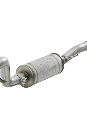 aFe MACH Force-Xp 2.5in 409 SS Mid-Pipe w/ Muffler 2007+ Jeep Wrangler (JK) V6 3.6L/3.8L Next Day Delivery