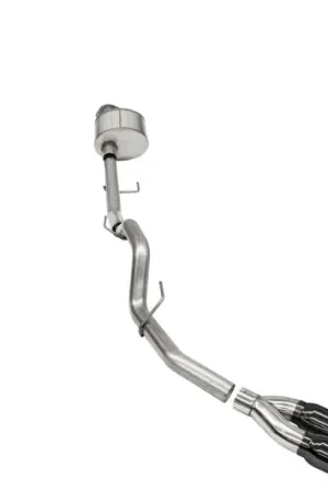 Authentic Corsa 2021-2025 Ford F-150 Regular Cab/6.5in Bed 5.0L V8 Xtreme Cat-Back Single Side Exit-Black PVD