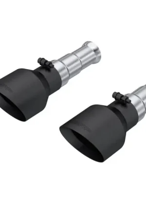 Trending MBRP 19-24 Ram 1500 Classic 5.7L Hemi 5in OD Dual Wall Angle Cut T304 BLK CB Exhaust Tips - Pair