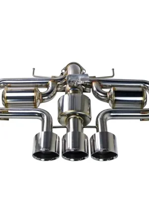 Remark 2023+ Honda Civic Type-R (FL5) Triple Tip Catback Exhaust w/ Triple Tip & Front Pipe Genuine