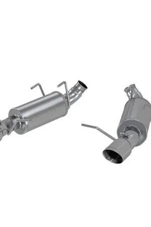 MBRP 11-14 Ford Mustang V6 3in. Dual Muffler Axle Back Split Rear T409 Exhaust System Professional Grade