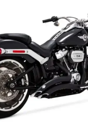 Crafted Vance & Hines HD Ftby/Brkout 18-22 Br 2-2 Black PCX Full System Exhaust