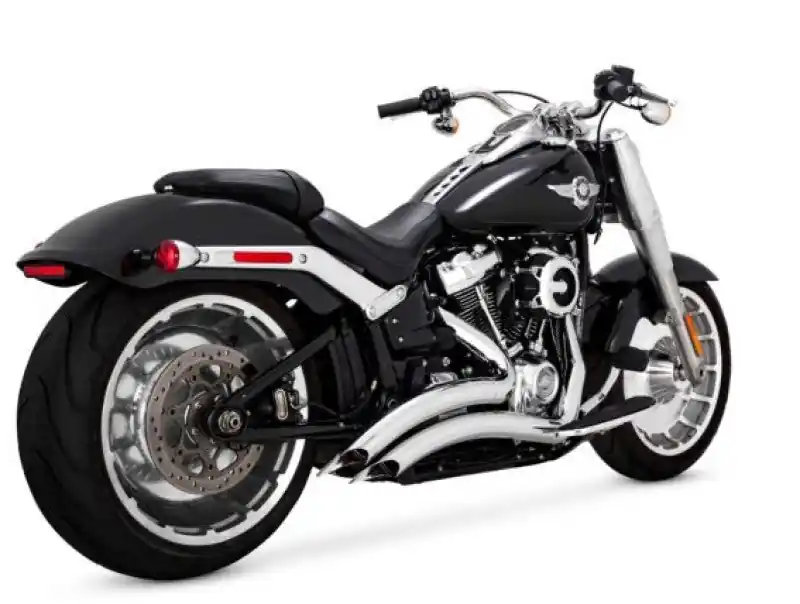 Vance & Hines HD Fatboy/Brkout 18-22 Br 2-2 Chrome PCX Full System Exhaust Instant Buy