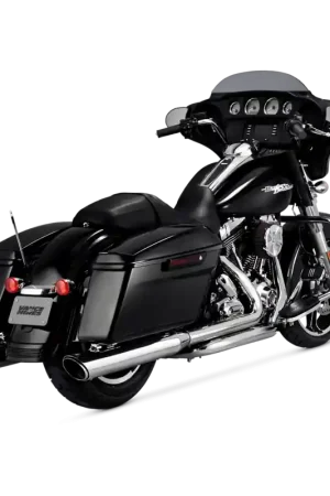 Vance & Hines HD Dresser 17-22 Twin Slash Round Chrome Slip-On Exhaust New Release