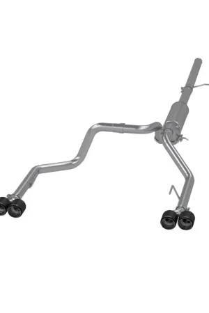 MBRP 19-21 Chevrolet Silverado 1500 5.3L 3in Cat Back w/ 2.5in OD Carbon Fiber Tips - T304 Free Shipping