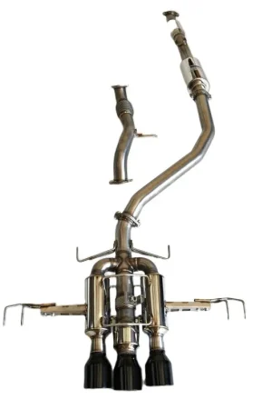 Invidia 22+ HONDA CIVIC TYPE-R FL5 R400 SINGLE LAYER BLACK TIP CAT-BACK (NON POLISH PIPE) Buy Direct
