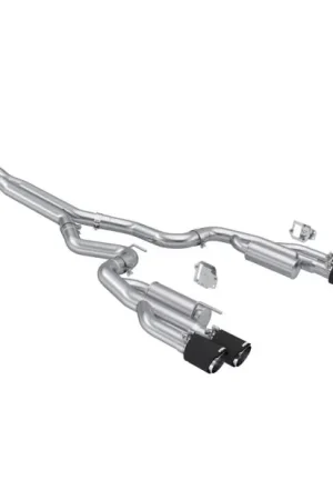 MBRP 2024+ Ford Mustang 5.0L T304 SS 3in Cat-Back Exhaust w/ Quad Carbon Fiber Tips (Valve Delete) Best Seller