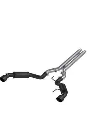 While Supplies Last MBRP 15-17 Ford Mustang GT 5.0 3in Cat Back Dual Split Rear Race Version 4.5in Tips - Black Coated
