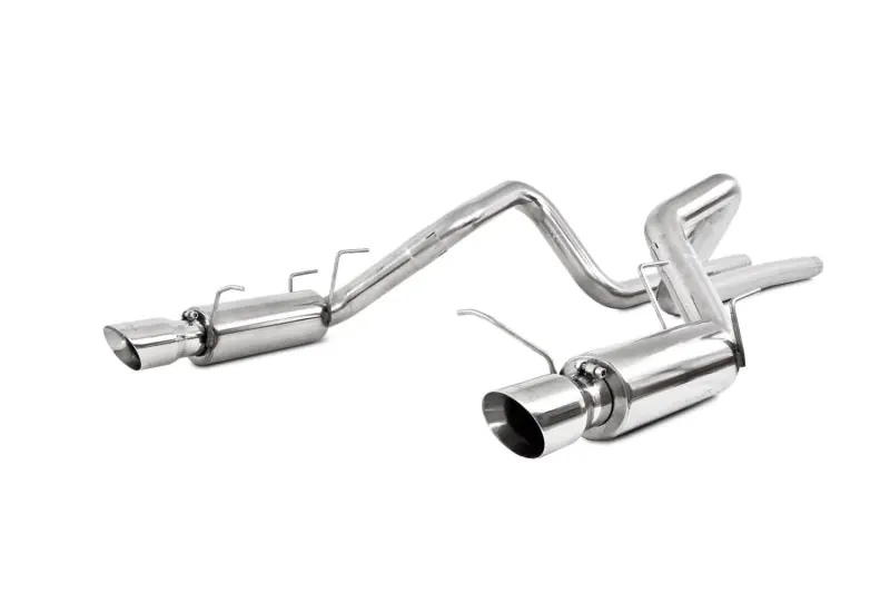 MBRP 11-14 Ford Mustang GT 5.0L Dual Split Rear Race Version T409 3in Cat Back Exhaust System Clearance