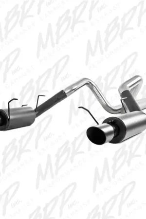 Super Sale MBRP 11-14 Ford Mustang GT 5.0L 3in Cat Back Dual Split Rear Street Version 4in Tips - Black