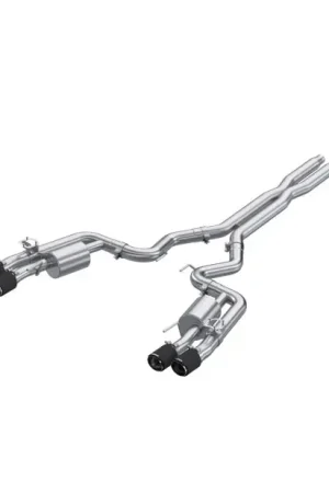 MBRP 2024+ For Mustang GT (S650) 3in Cat-Back Quad Tip - 4in Carbon Fiber Tips Shop Now