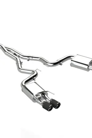Budget MBRP 18-22 Ford Mustang 2.3L Ecoboost 3in Cat-Back Exhaust w/ Quad Carbon Fiber SS Tips - T304