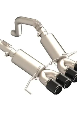 Cheap MBRP 14-19 Chevrolet Corvette 3in Dual Split Rear Cat Back w/ Carbon Fiber Tips