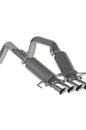 Instant Buy MBRP 14-19 Chevy Corvette V8 6.2L 3in T304 Dual Cat Back w/ 4in Quad Dual Wall Tips