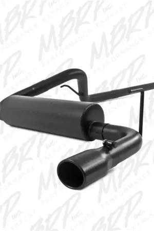 MBRP 12 Jeep Wrangler/ Rubicon 3.6L Cat Back Single Rear Exit Black Exhaust Popular