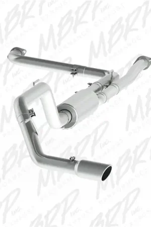 MBRP 2016+ Nissan Titan 5.6L XD 4in Tip 3in AL Cat Back Single Side Fast Shipping