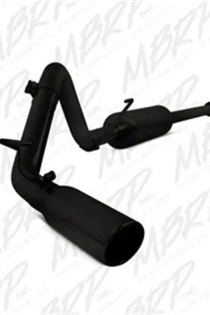 Fresh Stock MBRP 09-14 Toyota Tacoma 4.0L EC/CC Cat-Back Single Exit AL - Black
