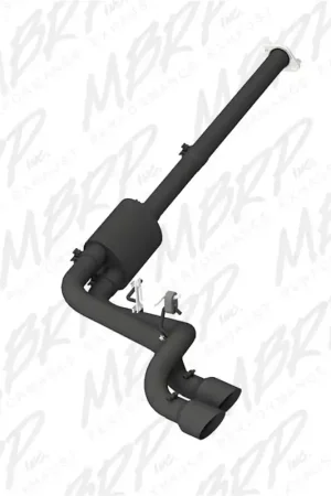 Last Chance MBRP 09-14 Ford F150 Pre-Axle 4.5in OD Tips Dual Outlet 3in Black Coated Cat Back Exhaust