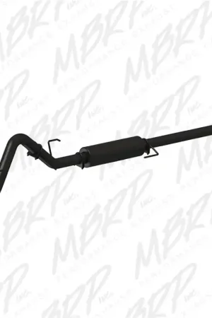 Shop Now MBRP 2015 Ford F-150 2.7L / 3.5L EcoBoost 3in Cat Back Single Side Black Exhaust System