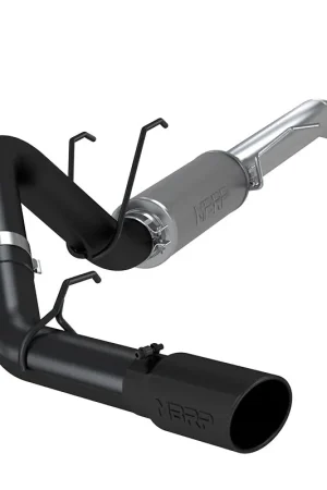 Original MBRP 2017+ Ford F-250/350 Crew Cab 6.2L/7.3L Cat Back Single Side Black Finish