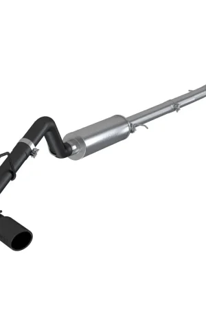 MBRP 2019 Ford Ranger Ecoboost 2.3L 4in OD Tip Single Side Exit 3in Black Coated Cat Back Free Returns