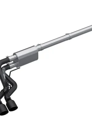 Last Chance MBRP 2021 Ford F-150 2.7L EcoBoost / 3.5L EcoBoost / 5.0L 3in Cat Back Single Side Exit Black
