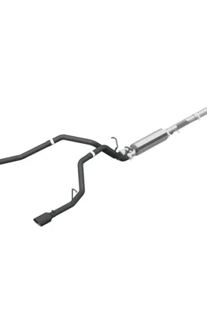 MBRP 2019 Ram 1500 5.7L (CrewCab/Quad Cab ONLY) 2.5in CB Dual Split Rear w/4.5in Tip - Blk Coated Next Day Delivery