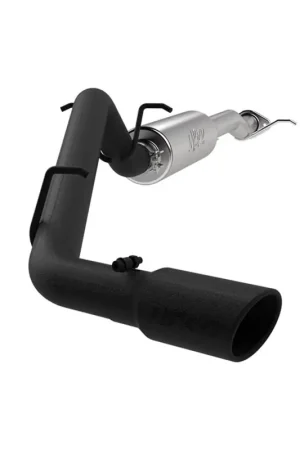 Mega Sale MBRP 17+ Chevrolet Colorado 2.5L/3.6L 3in Cat Back Single Side Exit w/ 4in Tip - Back Coated