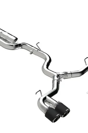 Next Day Delivery MBRP 2022 Volkswagen Golf R MK8 3in Cat-Back Quad Rear w/ Carbon Fiber Tips Valve Delete Exhaust