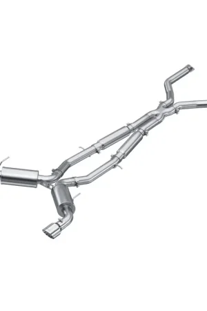 High Quality MBRP 16-22 Infiniti Q50 3.0L RWD/AWD 3in Cat-Back Dual Split Rear Street Version T304