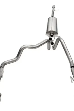 Corsa 2019-2025 Chevrolet Silverado 1500 5.3L 147.5in Wheel Base Cat-Back Dual Rear 4in Polish Tips Flash Sale