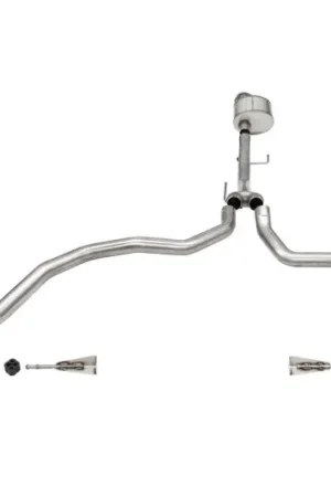 Editor’s Pick Corsa 2021-2025 Ford F-150 Regular Cab/6.5in Bed 5.0L V8 Xtreme Cat-Back Dual Rear Exit-Black PVD