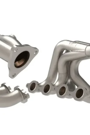 Special Discount aFe Twisted 304SS Header 2020 Chevy Corvette (C8) 6.2L V8 - Titanium Ceramic Coated