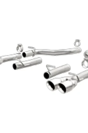 Best Choice MagnaFlow Axle-Back, SS, 2.5in, Quad Split Rear 3.5in Tip 2015 Dodge Challenger 3.6L V6