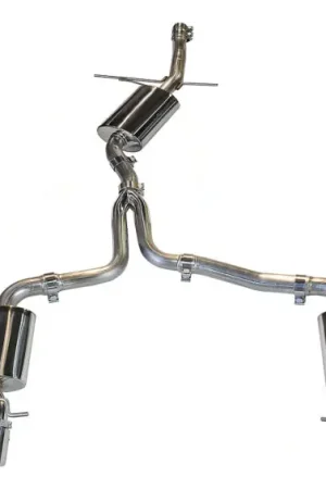 AWE Tuning Audi B8 A4 Touring Edition Exhaust - Quad Tip Polished Silver Tips - Does Not Fit Cabrio Popular