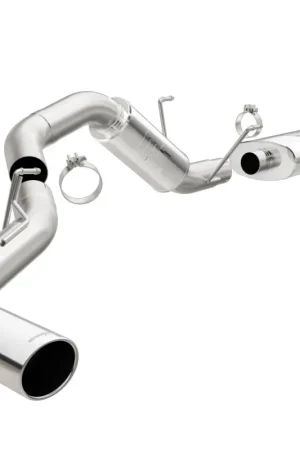 MagnaFlow Cat-Back, SS, 4in, Single Pass Side Rear Exit 5in Tip 14-15 Ram 2500 6.4L V8 CC LB/MC SB Viral