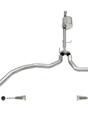 Corsa 2021-2025 Ford F-150 SuperCab/6.5in Bed 5.0L V8 Sport Cat-Back Dual Rear Exit-Black PVD Bulk Order