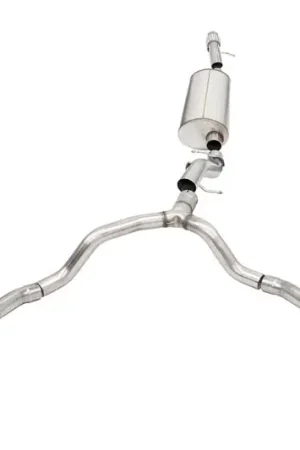 Handmade Corsa 21-25 Chevrolet Tahoe/GMC Yukon 4DR 6.2L 4WD Dual Rear 3/2.75in Sport Cat-Back DW 4inPol Tips