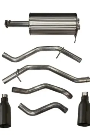 Corsa 2019-24 Ram 1500 5.7L Crew Cab w/ 57in or 76in Bed Cat-Back Dual Rr Exit 5in Blk CerakoteTips Direct From Manufacturer
