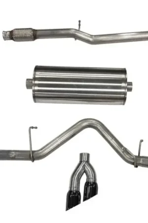 Original Corsa 19-24 Chevy Silverado 1500 5.3L Crew Cab Short Bed Sport Cat-Back Dual Rear Exit w/ Black Tips
