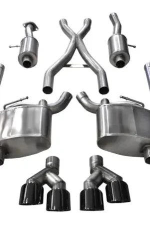 Corsa 2014-2021 Jeep Grand Cherokee Summit Edition Black 2.5in Dual Rear Exit Cat-Back Exhaust Don’t Miss Out