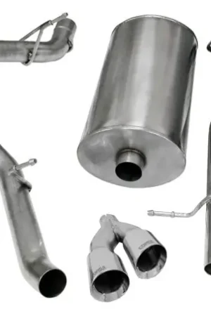 Corsa 2009-2013 Chevrolet Suburban 1500 5.3L V8 Polished Sport Cat-Back Exhaust Hot Picks