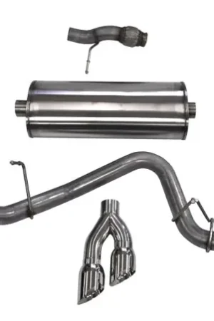 Corsa 2015-2020 ack Exhaust Sport 3in Single Side Twin Polished 4in Tips 2015 Chevy Tahoe/GMCYukon Luxury