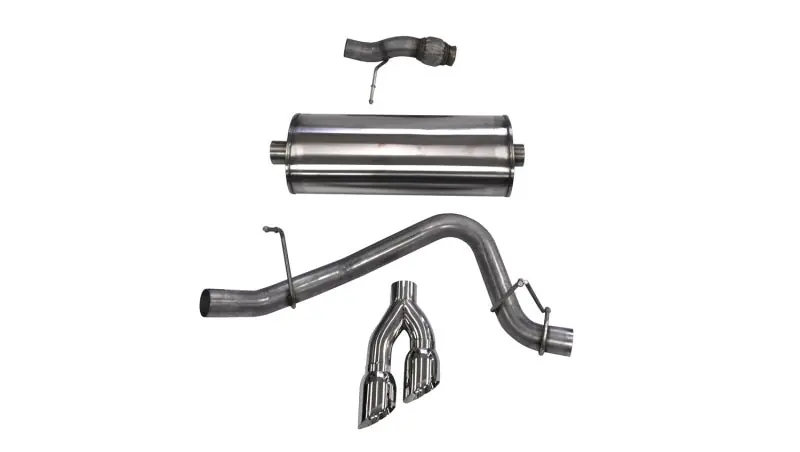 Corsa 2015-2020 ack Exhaust Sport 3in Single Side Twin Polished 4in Tips 2015 Chevy Tahoe/GMCYukon Luxury