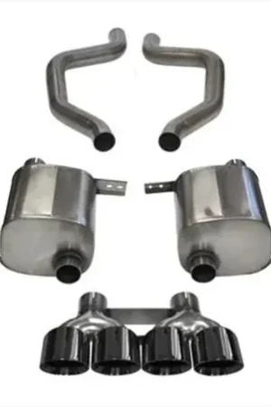 Corsa 2017-2019 Chevy Corvette Z06 3in Axle Back Exhaust Black Quad 4.5in Tip (Xtreme) Seasonal Sale