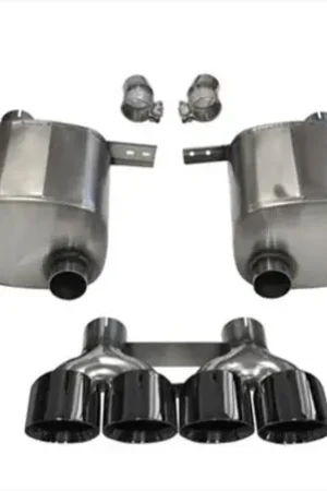Worldwide Shipping Corsa 14-19 Chevy Corvette C7 Coupe 6.2L V8 AT/MT 2.75in Valve-Back Dual Rear Exit Black Xtreme Exht