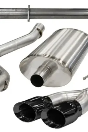 Corsa 2011-2014 Ford F-150 Raptor 6.2L V8 145in Wheelbase Black Xtreme Cat-Back Exhaust Fan Favorite