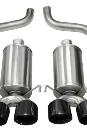 No Minimum Order Corsa 2009-2013 Xtreme Axle-Back Exhaust w/Dual Black 3.5in Tips 09-13 Chevrolet Corvette C6 6.2L V8